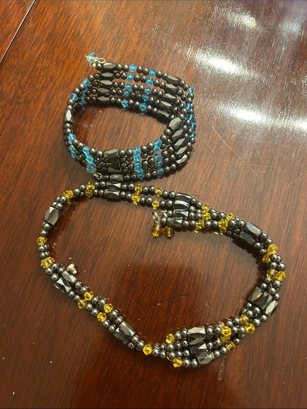 Hematite magnetic wrap necklace bracelets